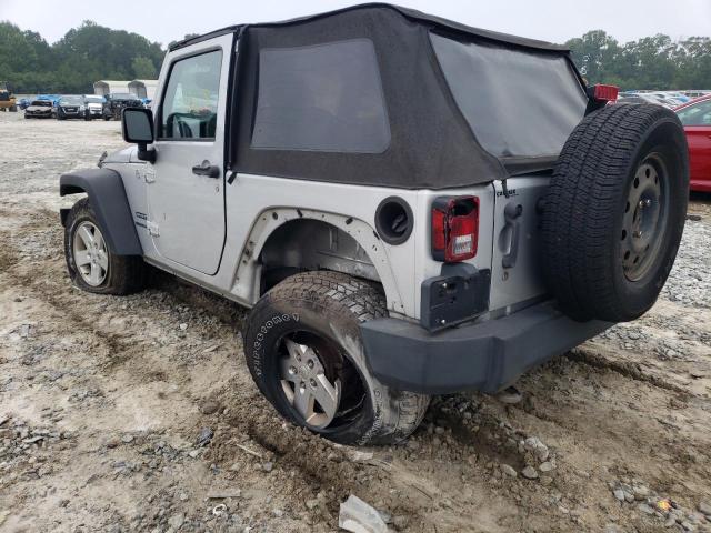 1J4AA2D16BL514107 - 2011 JEEP WRANGLER S SILVER photo 3