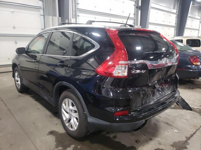 2HKRM4H70FH646848 - 2015 HONDA CR-V EXL BLACK photo 3