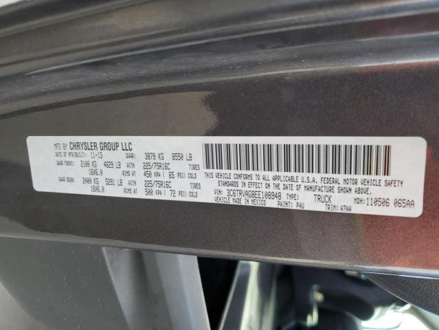 3C6TRVAG8EE108948 - 2014 RAM PROMASTER 石墨色 照片 10