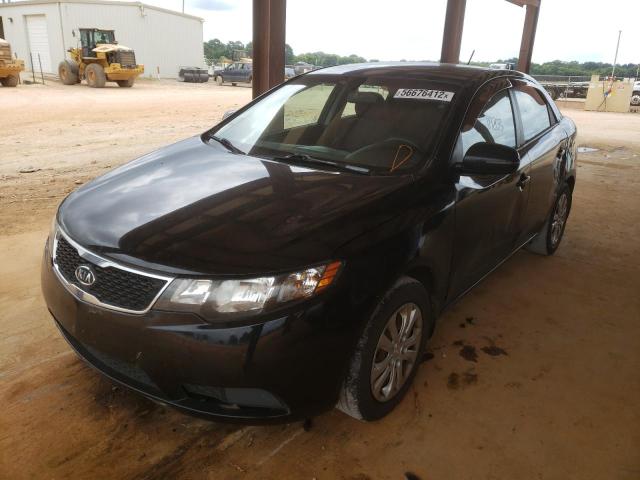 KNAFU4A24D5735110 - 2013 KIA FORTE EX BLACK photo 2