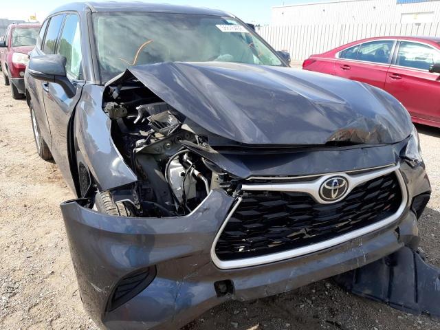 5TDCZRAH8LS027637 - 2020 TOYOTA HIGHLANDER GRAY photo 9