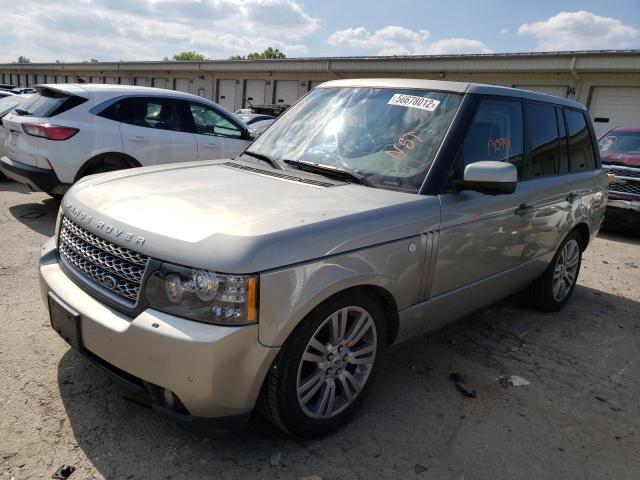 SALMF1D42AA322047 - 2010 LAND ROVER RANGE ROVE BEIGE photo 2