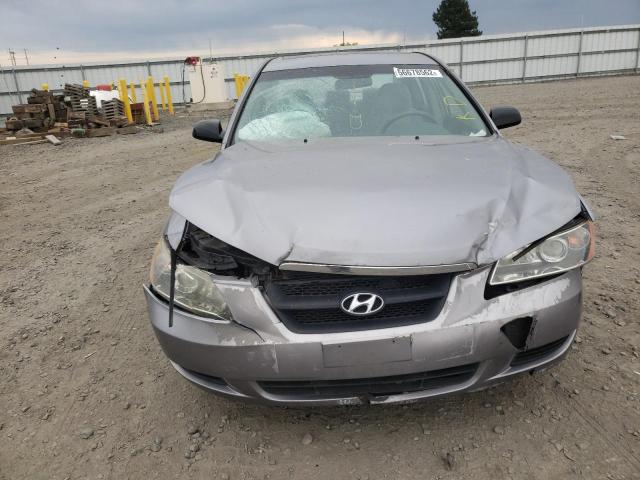 5NPET46C28H382214 - 2008 HYUNDAI SONATA GLS SILVER photo 9