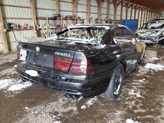 WBAEG231XMCB72767 - 1991 BMW 850 I AUTO BLACK photo 4