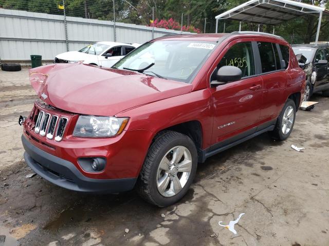 1C4NJCBA9GD525426 - 2016 JEEP COMPASS SP BURGUNDY photo 2