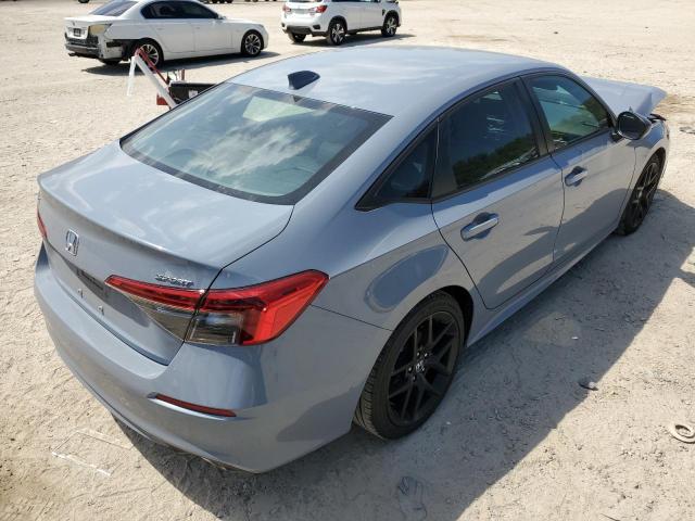 2HGFE2F54NH571313 - 2022 HONDA CIVIC SPOR GRAY photo 4