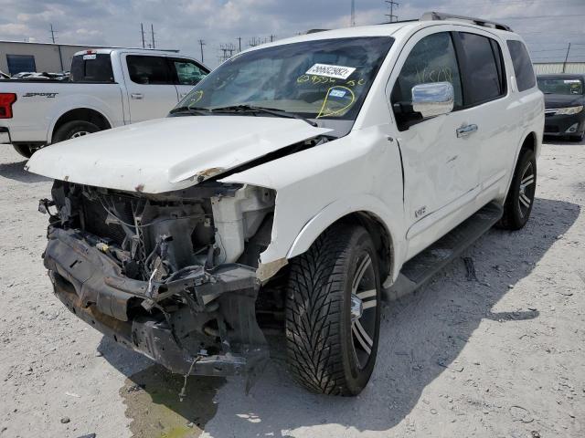 5N1AA08D88N629556 - 2008 NISSAN ARMADA WHITE photo 2