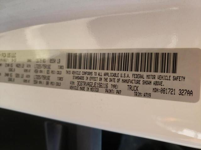 3C6TRVAG2JE156116 - 2018 RAM PROMASTER 白色 照片 10