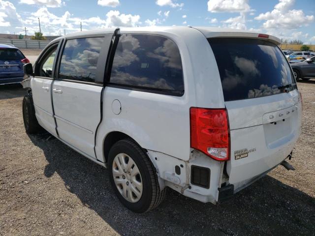 2C4RDGBG2HR855699 - 2017 DODGE GRAND CARA WHITE photo 3