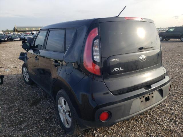 KNDJN2A29H7887568 - 2017 KIA SOUL BLACK photo 3