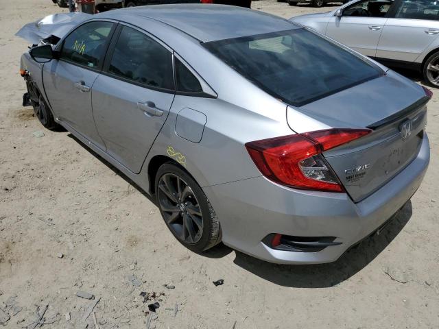 2HGFC2F86LH580141 - 2020 HONDA CIVIC SPOR SILVER photo 3