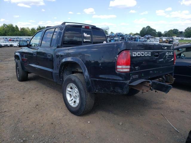 1B7HG38XX2S536673 - 2002 DODGE DAKOTA QUA BLACK photo 3