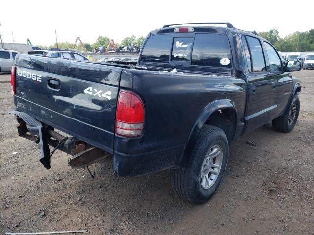 1B7HG38XX2S536673 - 2002 DODGE DAKOTA QUA BLACK photo 4