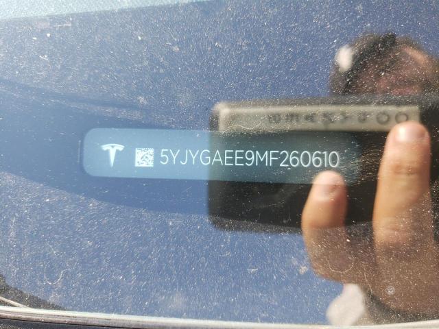 5YJYGAEE9MF260610 - 2021 TESLA MODEL Y أبيض صورة 10