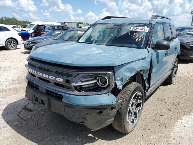 3FMCR9B61NRD17345 - 2022 FORD BRONCO SPO BLUE photo 2