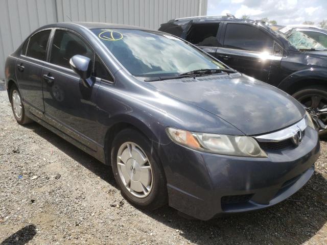 JHMFA3F21AS001177 - 2010 HONDA CIVIC HYBR CHARCOAL photo 1