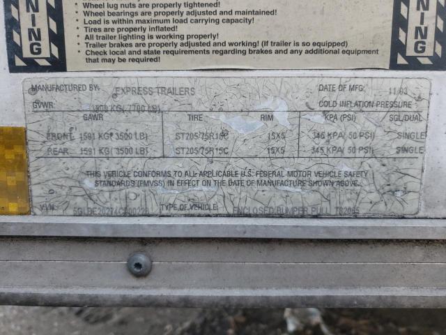 5GLBE20274C000226 - 2004 UTILITY WHEEL/TOOL თეთრი ფოტო 10