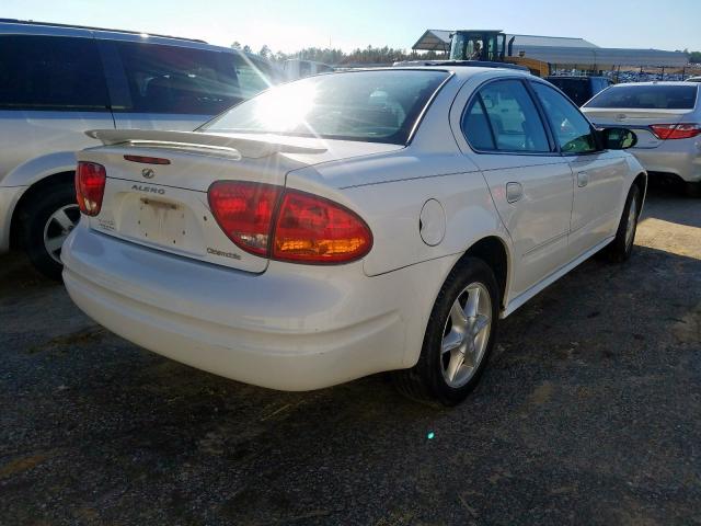 1G3NL52E74C****** - 2004 OLDSMOBILE ALERO GL WHITE photo 4