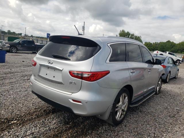 5N1AL0MN0DC304088 - 2013 INFINITI JX35 SILVER photo 4