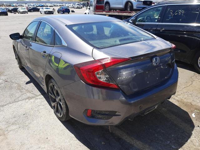 19XFC2F84ME202086 - 2021 HONDA CIVIC SPOR CHARCOAL photo 3