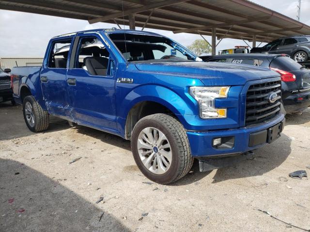 1FTEW1EFXHFA33474 - 2017 FORD F-150 XL BLUE photo 1