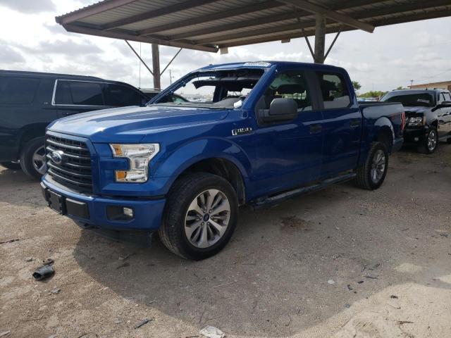 1FTEW1EFXHFA33474 - 2017 FORD F-150 XL BLUE photo 2