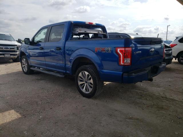 1FTEW1EFXHFA33474 - 2017 FORD F-150 XL BLUE photo 3