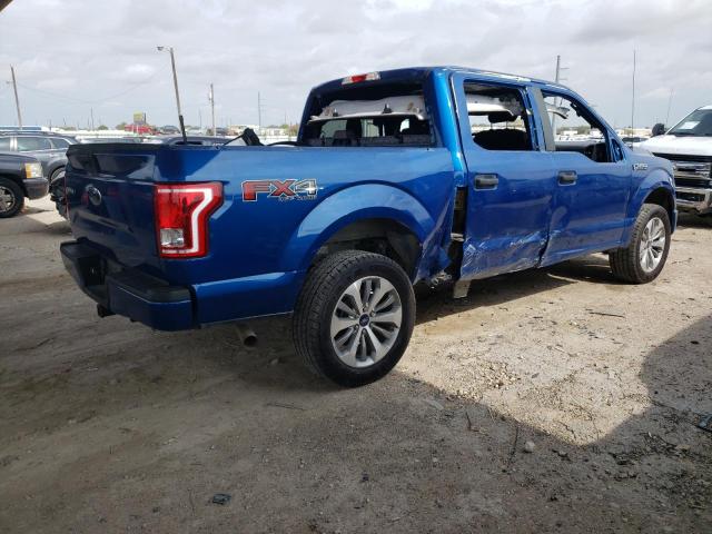 1FTEW1EFXHFA33474 - 2017 FORD F-150 XL BLUE photo 4