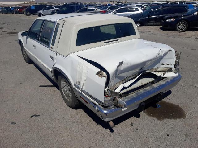 1C3XY66R3LD826116 - 1990 CHRYSLER NEW YORKER WHITE photo 3