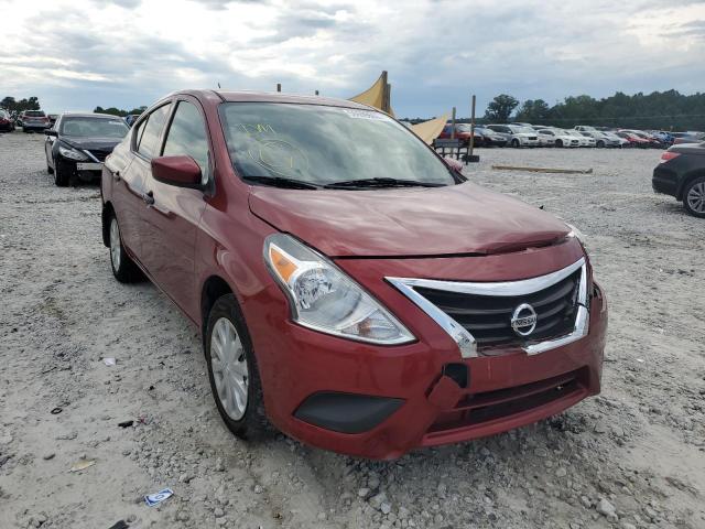 3N1CN7APXHL855938 - 2017 NISSAN VERSA S RED photo 1