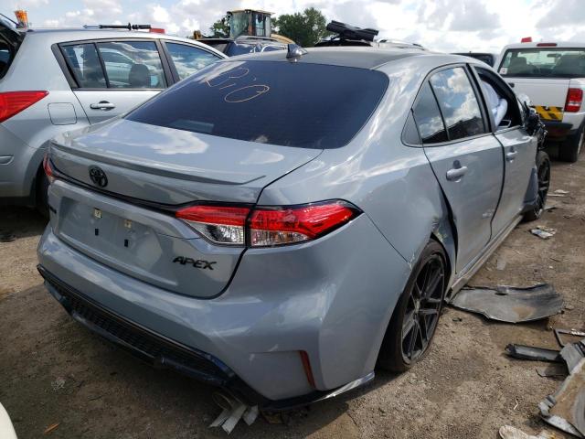 5YFS4MCE6NP107627 - 2022 TOYOTA COROLLA SE GRAY photo 4