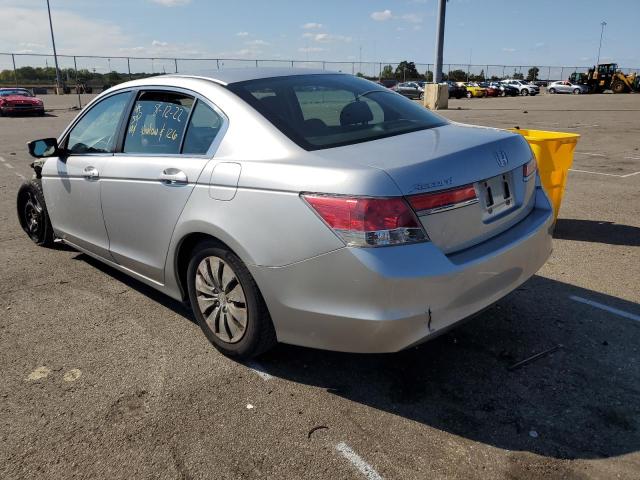 1HGCP2F37CA058354 - 2012 HONDA ACCORD LX GRAY photo 3