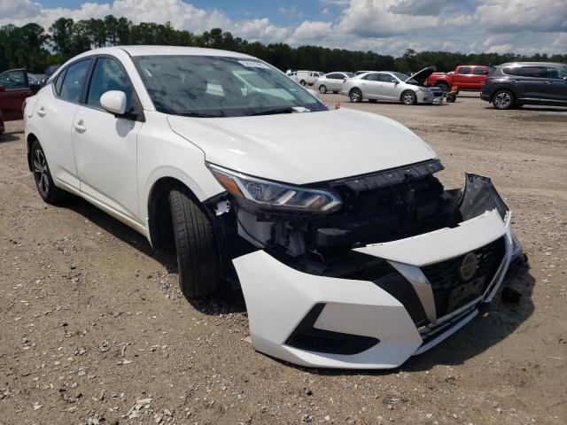 3N1AB8CV1LY268959 - 2020 NISSAN SENTRA SV WHITE photo 1