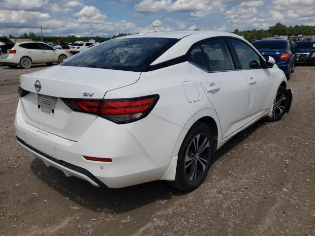 3N1AB8CV1LY268959 - 2020 NISSAN SENTRA SV WHITE photo 4