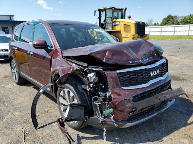 5XYP6DHC0NG288526 - 2022 KIA TELLURIDE BURGUNDY photo 1