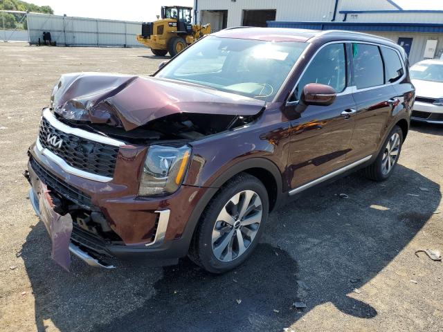 5XYP6DHC0NG288526 - 2022 KIA TELLURIDE BURGUNDY photo 2