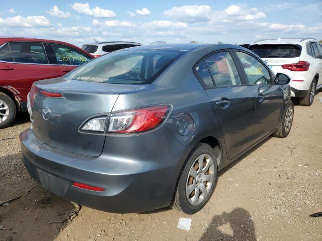 JM1BL1TG2D1756587 - 2013 MAZDA 3 I GRAY photo 4