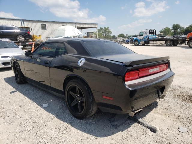 2C3CDYBT3CH117258 - 2012 DODGE CHALLENGER BLACK photo 3