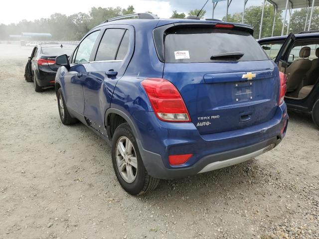 3GNCJPSB8HL142734 - 2017 CHEVROLET TRAX 1LT BLUE photo 3