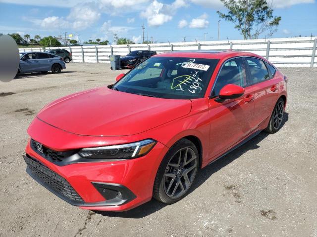 19XFL1H86NE006904 - 2022 HONDA CIVIC SPOR PINK photo 2