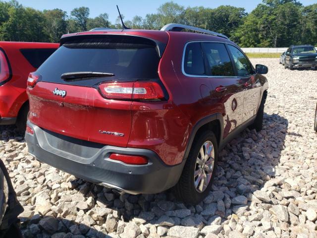 1C4PJMDS1EW155966 - 2014 JEEP CHEROKEE T RED photo 4