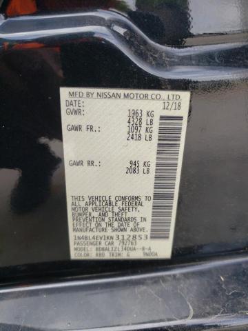 1N4BL4EV1KN312853 - 2019 NISSAN ALTIMA SL CHARCOAL photo 10