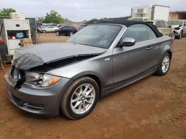 WBAUL7C59BVM80681 - 2011 BMW 128 I GRAY photo 2