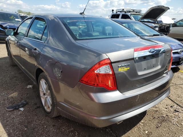 3FAHP0JG5CR307832 - 2012 FORD FUSION SEL GRAY photo 3