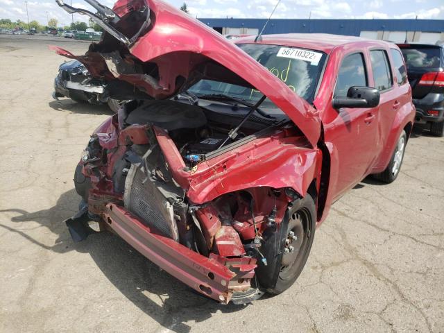 3GNBAADB9AS648025 - 2010 CHEVROLET HHR LS RED photo 2