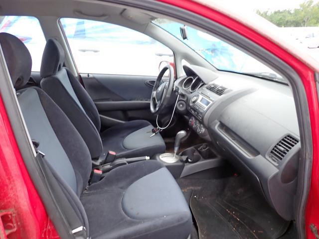 JHMGD38627S020163 - 2007 HONDA FIT S RED photo 5