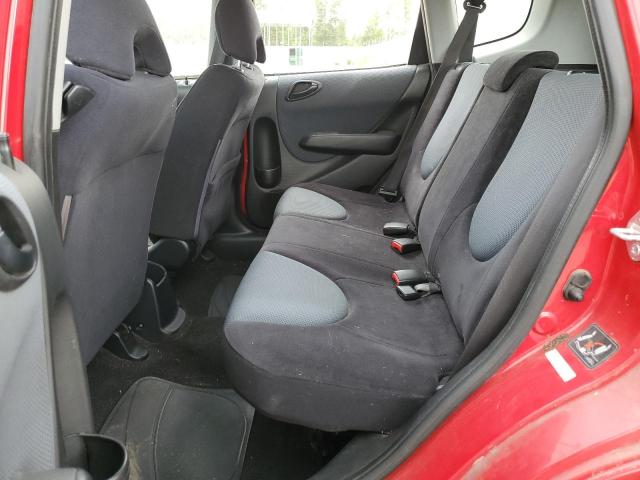 JHMGD38627S020163 - 2007 HONDA FIT S RED photo 6