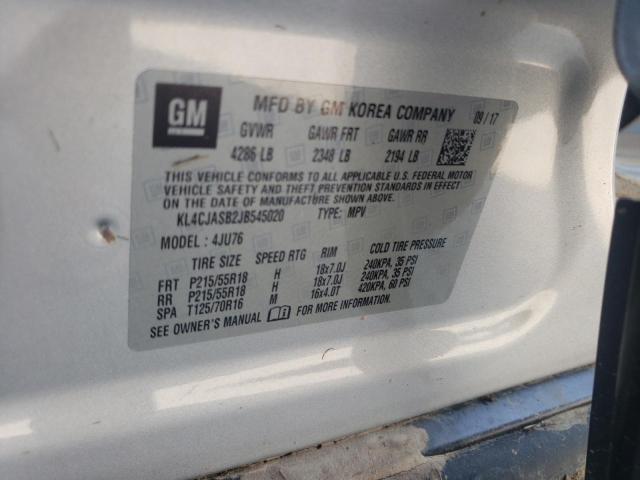 KL4CJASB2JB545020 - 2018 BUICK ENCORE PREFERRED  фото 10