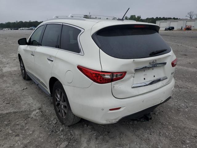 5N1AL0MM0DC328768 - 2013 INFINITI JX35 WHITE photo 3