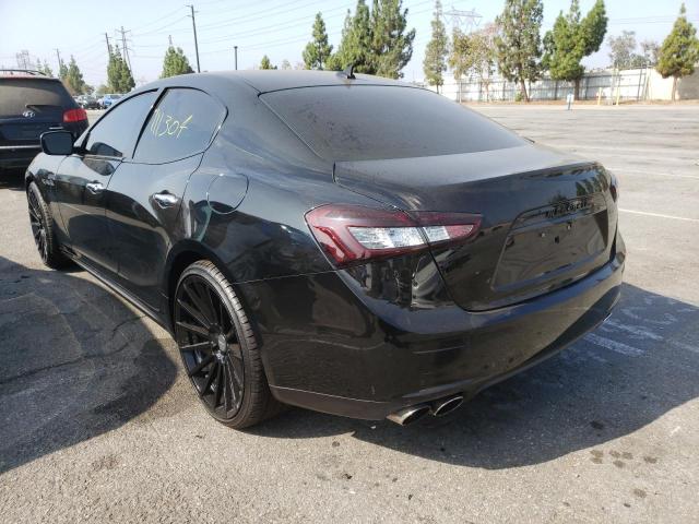 ZAM57XSA9G1166887 - 2016 MASERATI GHIBLI BLACK photo 3